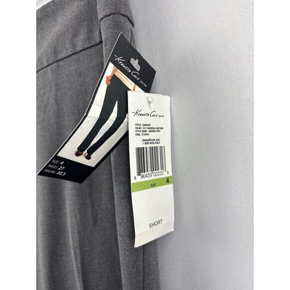 Women’s Kenneth Cole Size Petite 4 Gray Slacks with Faux Pockets - Picture 5 of 7